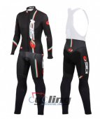 2014 Sidi Long Sleeve Cycling Jersey and Bib Pants Kits Black An