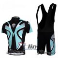 2011 Bianchi Cycling Jersey and Bib Shorts Kit Black Sky Blu
