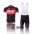 2012 Bmc Cycling Jersey and Bib Shorts Kit Black Red