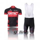 2012 Bmc Cycling Jersey and Bib Shorts Kit Black Red