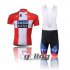 2012 SaxoBank Cycling Jersey and Bib Shorts Kit White Red