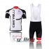 2013 Castelli Cycling Jersey and Bib Shorts Kit White Black