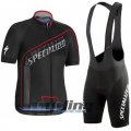 2016 Specialized Cycling Jersey and Bib Shorts Kit Black
