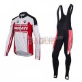 Ducati Cycling Jersey and Kit Long Sleeve 2016 white red