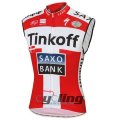 SaxoBank Wind Vest White And Red 2015