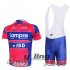 2012 Lampre Cycling Jersey and Bib Shorts Kit Blue Red