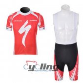 2014 Specialized Cycling Jersey and Bib Shorts Kit White Red