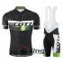 2015 Scott Cycling Jersey and Bib Shorts Kit Black Green
