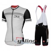 2016 Castelli Cycling Jersey and Bib Shorts Kit White