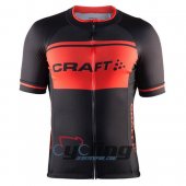 2016 Craft Cycling Jersey and Bib Shorts Kit Black Orange