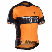 2016 Trek Cycling Jersey and Bib Shorts Kit Black Orange