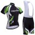 2017 Merida Cycling Jersey and Bib Shorts Kit black green