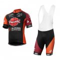 2017 Pauwels Sauzen-Vastgoedservice Cycling Jersey and Bib Shorts Kit black