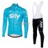 Sky Cycling Jersey and Kit Long Sleeve 2017 blue