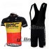 2012 Bmc Cycling Jersey and Bib Shorts Kit Black Yellow