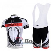 2012 Craft Cycling Jersey and Bib Shorts Kit White Black