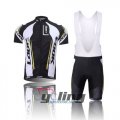 2012 Look Cycling Jersey and Bib Shorts Kit Black White