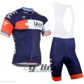 2015 IAM Cycling Jersey and Bib Shorts KitWhite Blue