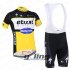 2016 Etixx Quick step Cycling Jersey and Bib Shorts Kit Black Yellow