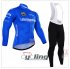 2016 Tour De Italia Long Sleeve Cycling Jersey and Bib Pants Kit Blue White