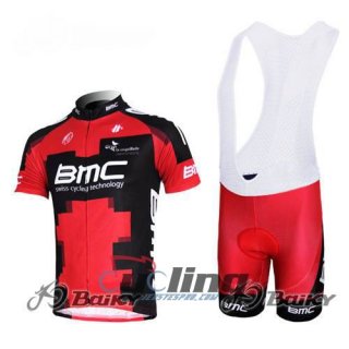 2011 Bmc Cycling Jersey and Bib Shorts Kit Red Black