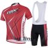 2014 Fox Cycling Jersey and Bib Shorts Kit Black Red