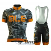 2016 ALE Cycling Jersey and Bib Shorts Kit Orange Gray