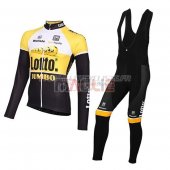 Lotto NL Jumbo Cycling Jersey and Kit Long Sleeve 2015 yellow black