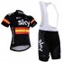 2016 Sky Cycling Jersey and Bib Shorts Kit Black Yellow