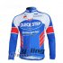 2011 Etixx Quick step Long Sleeve Cycling Jersey and Bib Pants Kits Sky Blue White