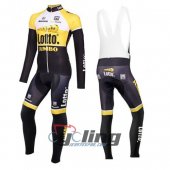 2016 Lotto Soudal Long Sleeve Cycling Jersey and Bib Pants Kits